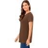 Woman Within Plus Size Perfect Crewneck Tunic(Chocolate)