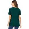 Woman Within Plus Size Perfect Crewneck Tunic(Emerald Green)