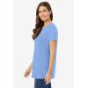 Woman Within Plus Size Perfect Crewneck Tunic(Lime)