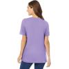 Woman Within Plus Size Perfect Crewneck Tunic(Soft Iris)
