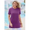 Woman Within Plus Size Perfect Crewneck Tunic(Waterfall)