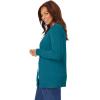 Woman Within Plus Size Perfect Long-Sleeve Cardigan Sweater(French Blue)
