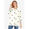 Woman Within Plus Size Perfect Long-Sleeve Cardigan Sweater(White)