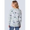 Woman Within Plus Size Perfect Long-Sleeve Cardigan Sweater(White Butterfly Garden)