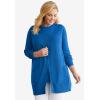 Woman Within Plus Size Perfect Longer-Length Cotton Cardigan Sweater(Navy)