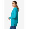 Woman Within Plus Size Perfect Mockneck Tunic(Pretty Turquoise)