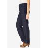 Woman Within Plus Size Perfect Relaxed All-Cotton Denim Five-Pocket Jeans(Indigo)