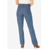 Woman Within Plus Size Perfect Relaxed All-Cotton Denim Five-Pocket Jeans(Medium Stonewash)