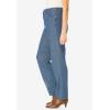 Woman Within Plus Size Perfect Relaxed All-Cotton Denim Five-Pocket Jeans(Navy)