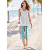 Woman Within Plus Size Petite Elastic-Waist Pull-On Knit Pocket Capri Pants(Raspberry Sorbet)