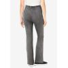 Woman Within Plus Size Petite Stretch-Cotton Knit Pull-On Bootcut Pocket Leggings(Black Wash)