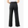 Woman Within Plus Size Petite Stretch-Cotton Knit Pull-On Wide-Leg Leggings(Heather Charcoal)