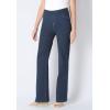 Woman Within Plus Size Pull-On Bootcut Gap-Free Stretch Denim Jeans(Indigo)