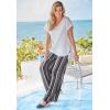 Woman Within Plus Size Pull-On Elastic Waist Soft Pants(Navy)