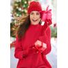 Woman Within Plus Size Pullover Shaker Swing Sweater(Ivory)