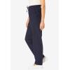 Woman Within Plus Size Seersucker Pull-On Elastic-Waist Pants(Waterfall Gingham)