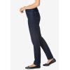 Woman Within Plus Size Slim-Leg Pull-On Gap-Free Stretch-Denim Jeans(Indigo Sanded)