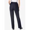 Woman Within Plus Size Straight Leg Elastic Waist Stretch Fineline Denim Jean (Petite & Tall Available)(Chocolate)