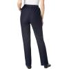 Woman Within Plus Size Straight Leg Elastic Waist Stretch Fineline Denim Jean (Petite & Tall Available)(Deep Claret)