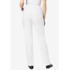 Woman Within Plus Size Straight Leg Elastic Waist Stretch Fineline Denim Jean (Petite & Tall Available)(White)