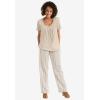 Woman Within Plus Size Straight Leg Linen Pant(Pine)