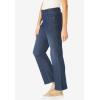 Woman Within Plus Size Stretch Built-in Slimming Panel Bootcut Jeans(Medium Stonewash)