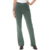 Woman Within Plus Size Stretch Corduroy Bootcut Pant(Emerald Green)