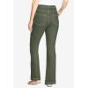 Woman Within Plus Size Stretch Denim Five-Pocket Bootcut Jeans(Olive Green)