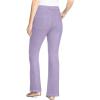 Woman Within Plus Size Stretch Denim Five-Pocket Bootcut Jeans(Pale Lilac)