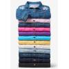 Woman Within Plus Size Stretch Denim Jacket Cropped Jean Jacket(Chocolate)