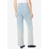 Woman Within Plus Size Stretch Denim Wide-Leg Five-Pocket Jeans(Light Wash Sanded)
