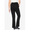 Woman Within Plus Size Stretch Ponte Knit Pull-On Bootcut Pants(Pocket Black)