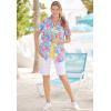 Woman Within Plus Size Stretch-Denim Five-Pocket Bermuda Jeans Shorts(Light Wash Sanded)