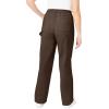 Woman Within Plus Size Tall Back-Elastic All-Cotton Denim Carpenter Jeans(Chocolate)