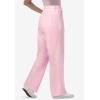 Woman Within Plus Size Tall Back-Elastic All-Cotton Denim Carpenter Jeans(Pink)