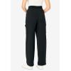 Woman Within Plus Size Tall Knit Pull-On Drawstring Cargo Pants(Heather Charcoal)