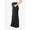 Woman Within Plus Size Tall Knit Pull-On Drawstring Cargo Pants(Heather Charcoal)