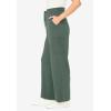Woman Within Plus Size Tall Knit Pull-On Drawstring Cargo Pants(Pine)