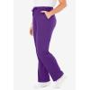 Woman Within Plus Size Tall Sport Knit Straight-Leg Pull-On Pants(Purple Orchid)