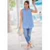 Woman Within Plus Size Tall Stretch Denim Five-Pocket Girlfriend Jeans(Distressed)
