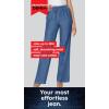 Woman Within Plus Size Wide-Leg Drawstring Denim Pants(Black)