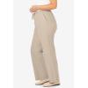 Woman Within Plus Size Wide-Leg Drawstring Denim Pants(Stonewash)