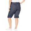 Woman Within Women’s Convertible Length Cargo Capri/Bermuda Pants(Gunmetal)