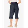 Woman Within Women’s Convertible Length Cargo Capri/Bermuda Pants(Indigo)