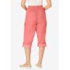 Woman Within Women’s Convertible Length Cargo Capri/Bermuda Pants(Sweet Coral)