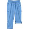 Woman Within Women’s Convertible Length Cargo Capri/Bermuda Pants(White)