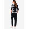 ellos Comfortable Women’s Plus Size Modern Stretch Chino Pants Slim Fit Work & Casual(Black)