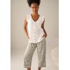 ellos Plus Size Gingham Crop Pants(Pale Indigo White Gingham)