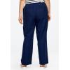 ellos Plus Size Linen-Blend Drawstring Pants(Navy)