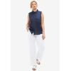 ellos Plus Size Linen-Blend Drawstring Pants(Pecan Brown)
